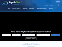 Tablet Screenshot of myrtlebeachvacations.net